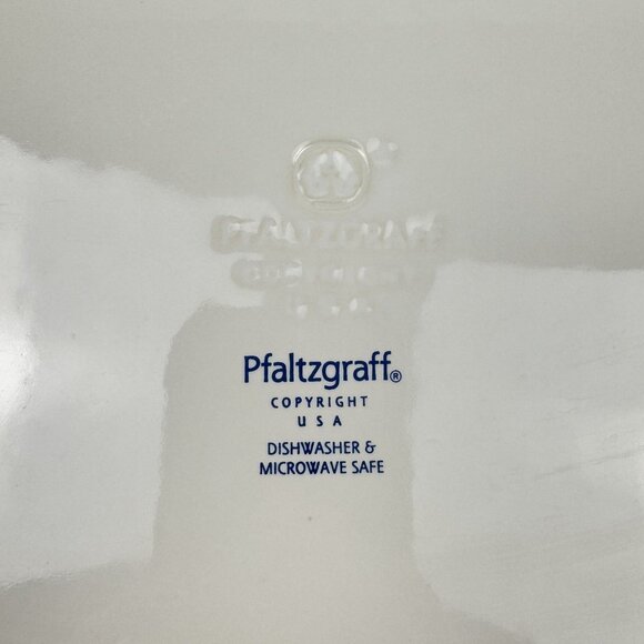 Pfaltzgraff Christmas Winterberry Oval Serving Platter 14.5" Holly Berries Vtg - Picture 6 of 9